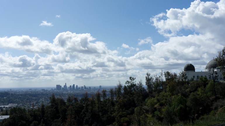 Downtown LA and the Griffith Observatory